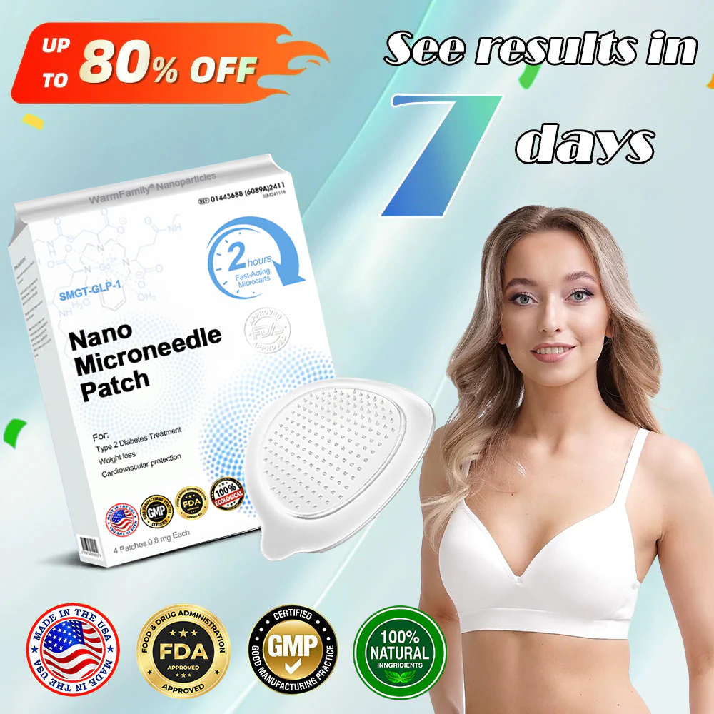 【WarmFamily® Official Store】 Tirzepatide Nano Microneedle Patch 🇺🇸👨⚕️(Zero Pain, 24/7 Release | Lose 20lbs FAST | 90% Sugar Drop | )