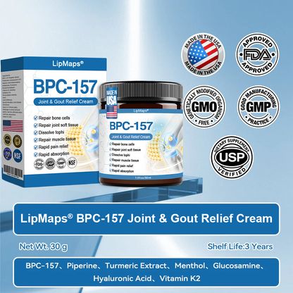 𝐋𝐢𝐩𝐌𝐚𝐩𝐬® BPC-157 Joint & Gout Relief Cream🦴Treats Arthritis, Neuropathy, Rheumatism, Sports Injuries & More🚁