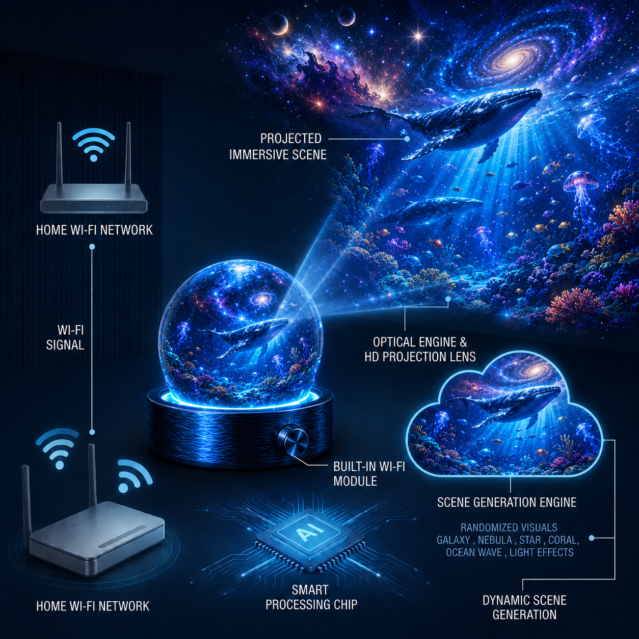 BVJ® 🌌Night Light Projector🔮🔮🔮🔮