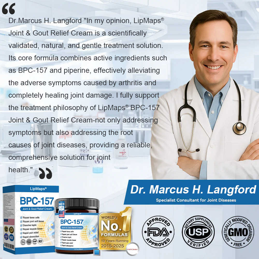 𝐋𝐢𝐩𝐌𝐚𝐩𝐬® BPC-157 Joint & Gout Relief Cream🦴Treats Arthritis, Neuropathy, Rheumatism, Sports Injuries & More🚁