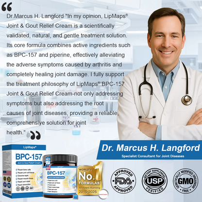 𝐋𝐢𝐩𝐌𝐚𝐩𝐬® BPC-157 Joint & Gout Relief Cream🦴Treats Arthritis, Neuropathy, Rheumatism, Sports Injuries & More🚁