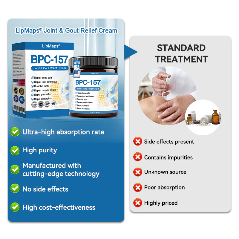 𝐋𝐢𝐩𝐌𝐚𝐩𝐬® BPC-157 Joint & Gout Relief Cream🦴Treats Arthritis, Neuropathy, Rheumatism, Sports Injuries & More🚁